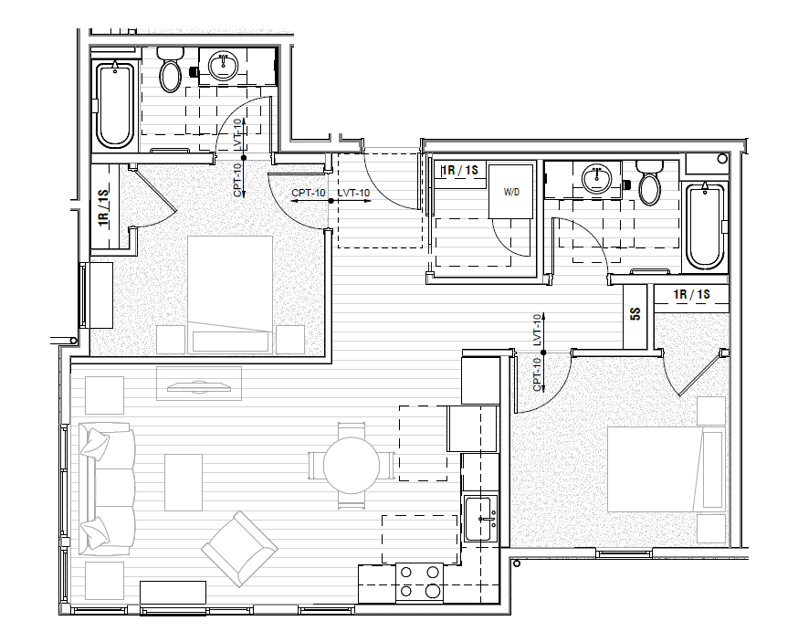 2 Bedroom B floor plan